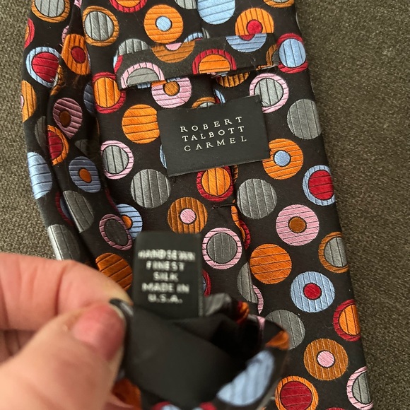 ROBERT TALBOTT HAND SEWN SILK TIE NWOT - Picture 5 of 5